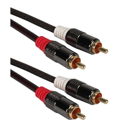 25 Ft. Dual-RCA Premium Component Audio Combo Cable